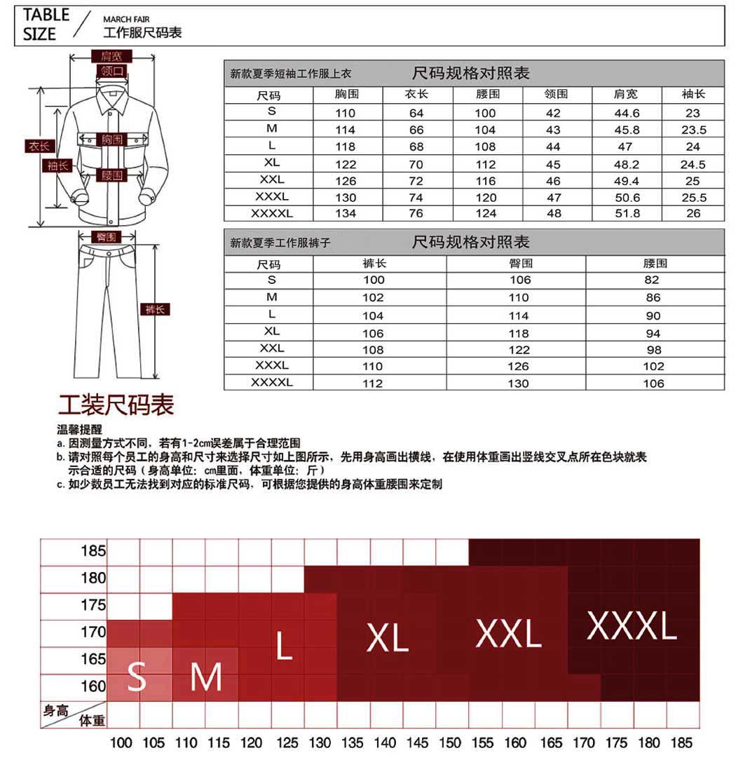 蓝色春短袖工作服AD12-3(图3)